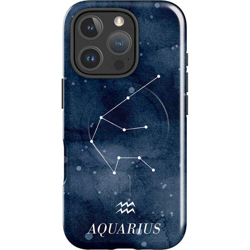 Aquarius Constellation iPhone 16 Pro Magsafe Impact Case